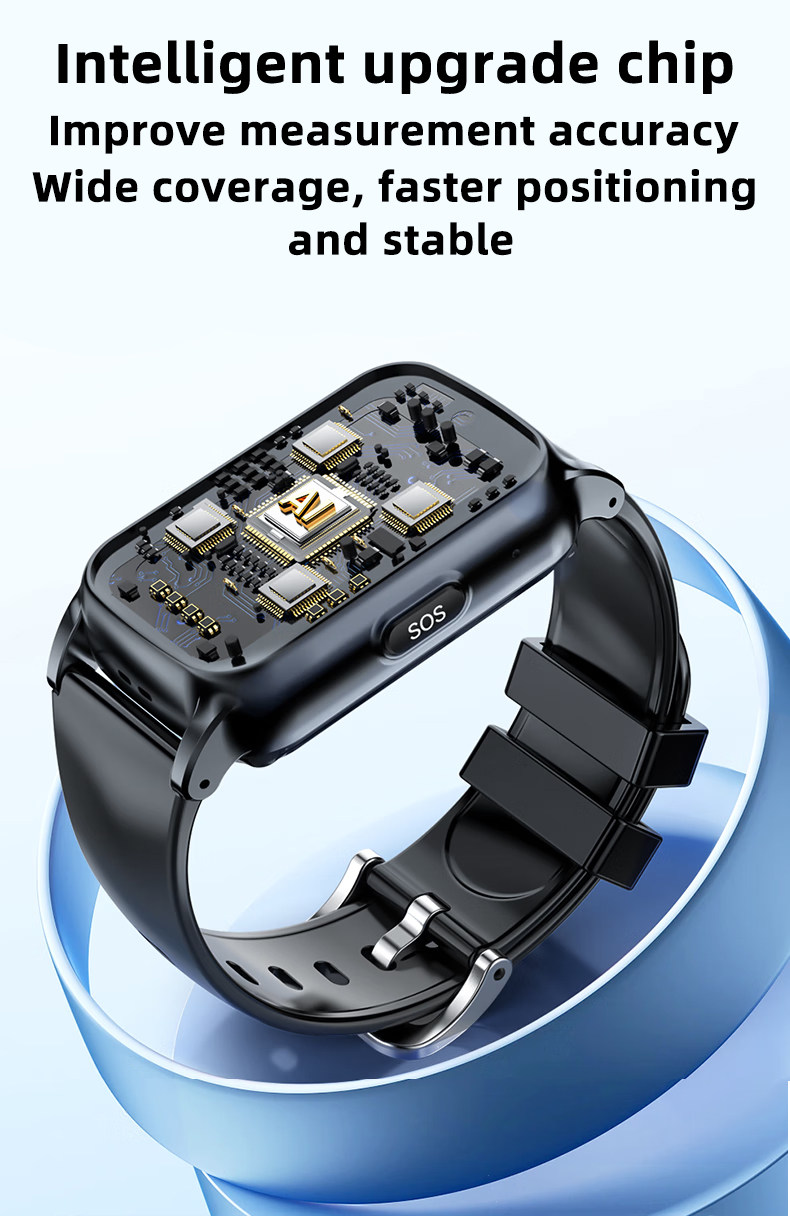 VS06 Health Safe Care with GPS, WiFi Location, SOS Emergency One-click Health Monitoring with Fall Detection Kids Smart Watch